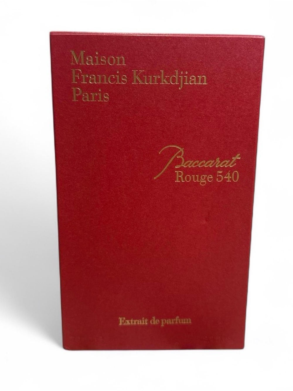 Maison Francis Kurkdjian Baccarat Rouge 540 Red and Gold Box